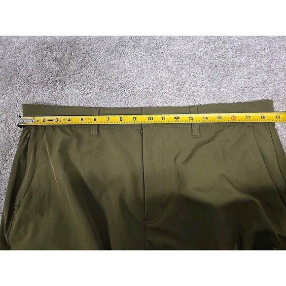 Fabletics Don Trouser Slim Fit Golf Pants Pockets Utility Green Men's Size 36x34 - Picture 4 of 8